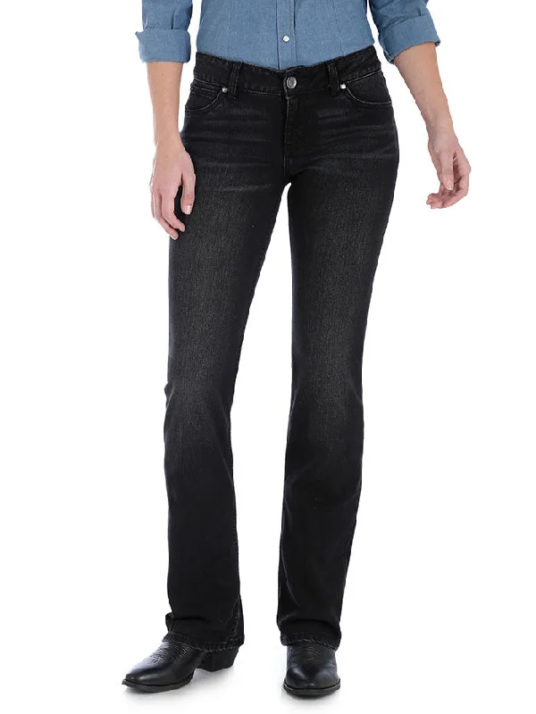 Wrangler 09MWZTY Womens Retro Straight Leg Mae Jean Trinity