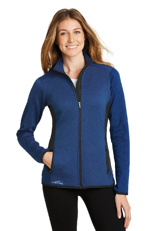 Eddie Bauer® Ladies Full-Zip Heather Stretch Fleece Jacket. EB239 Long Sleeve Hoodie