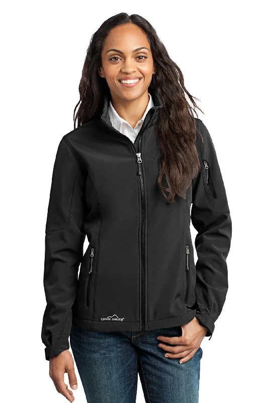 Eddie Bauer® - Ladies Soft Shell Jacket. EB531 Lightweight Hoodie Sweatshirt