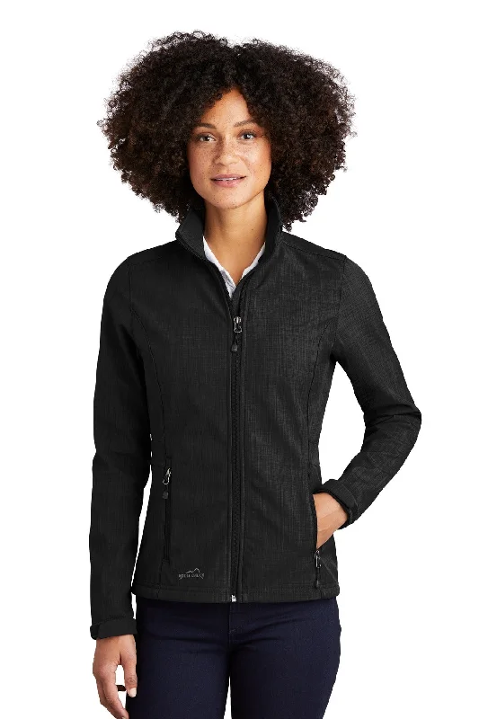 Eddie Bauer® Ladies Shaded Crosshatch Soft Shell Jacket. EB533 Casual Hoodie Style