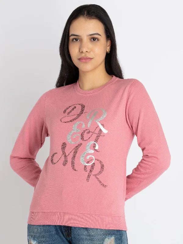 Womens Printed Round Neck Sweatshirt Fashionable Sweatshirts for Women