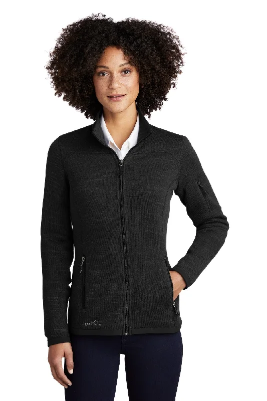 Eddie Bauer ® Ladies Sweater Fleece Full-Zip. EB251 Cotton Hoodie Sweatshirt