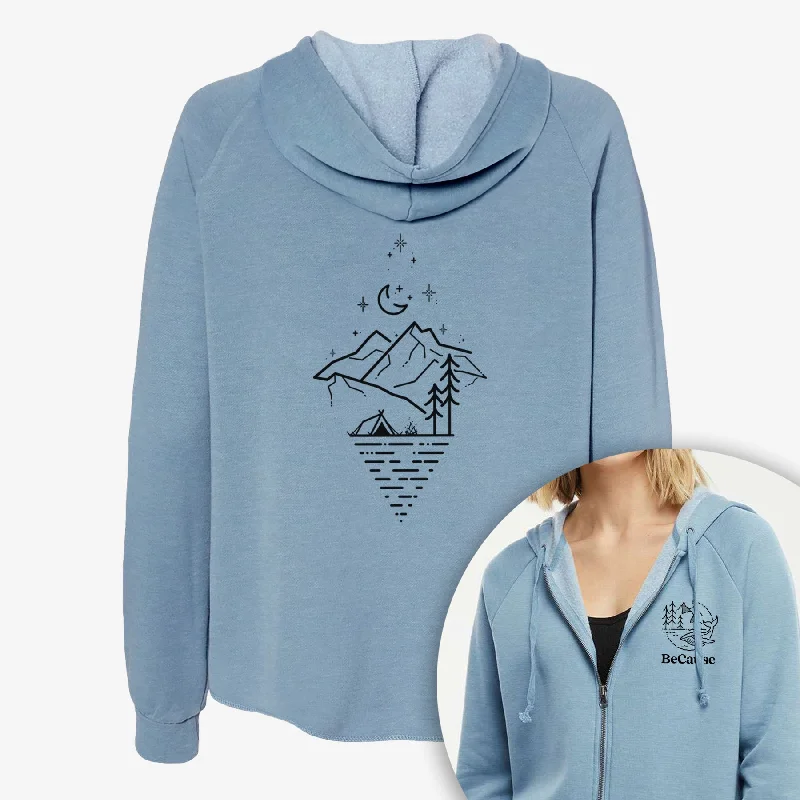 Camp Diamond - Women's Cali Wave Zip-Up Sweatshirt Women’s Hoodie Sweater