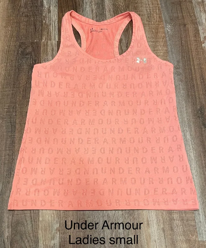 Under Armour Razor Back Coral Orange Tank Top Womens size Small Women’s Hoodie with Pockets