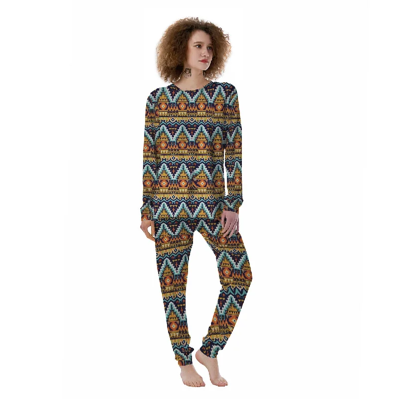 Geometric Navajo Print Pattern Women's Pajamas Best pajama sets for teens