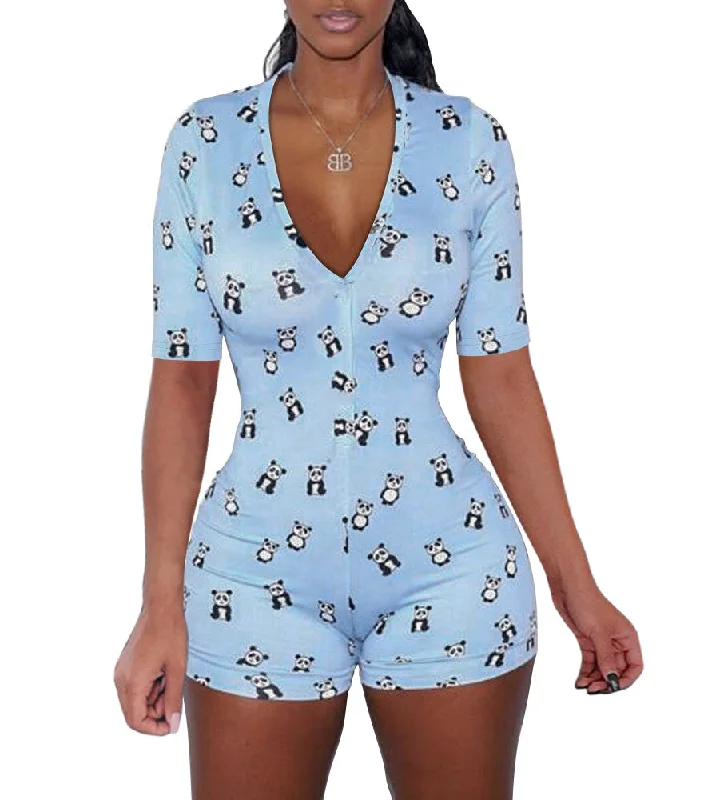 Sexy Romper Thermal pajama sets