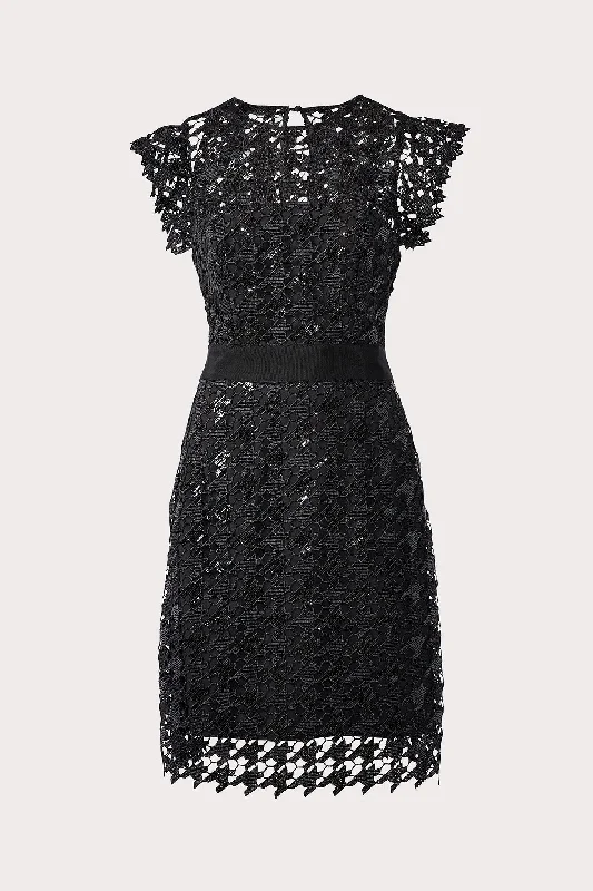 Leila Herringbone Sequin Dress New Year's Eve mini dresses