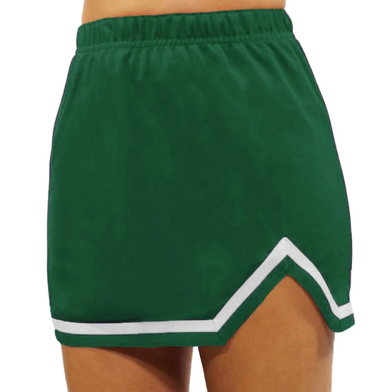 Green & White V-Cut Tailgate Skirt Luxury unclassified skirts