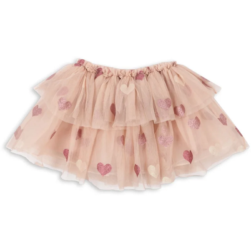 Konges Sløjd Heart Rose Glitter Tullie Skirt Flowy unclassified skirts