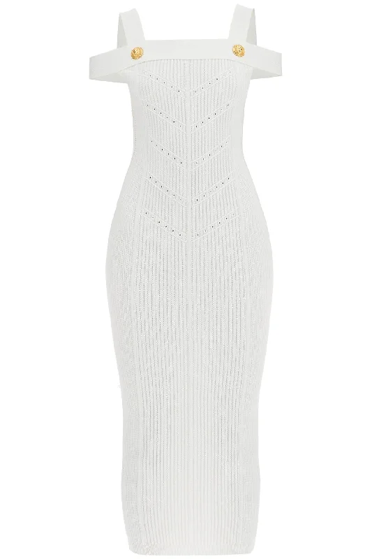 Knit Midi Dress In Seven  - White Forever 21 midi dresses