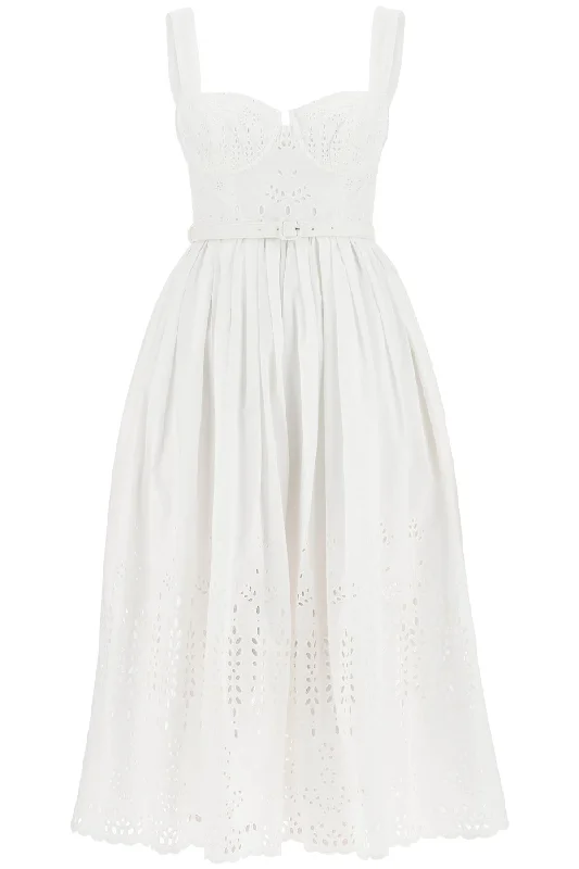 Sangallo Lace Midi Dress  - White Boohoo midi dresses