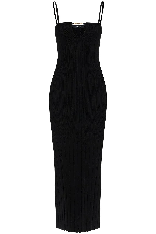 Midi Dress 'the Sierra Bretelles  - Black Cheap midi dresses